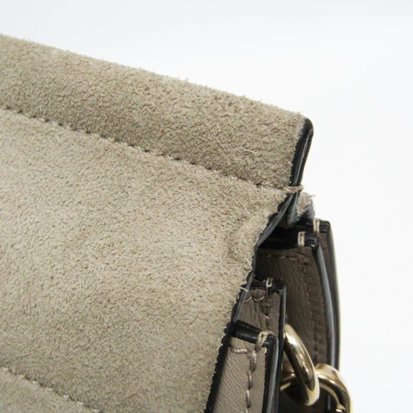 CHLOE Gray Leather Shoulder Bag - Picture 7 of 16